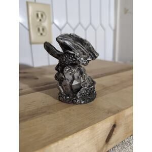 Winged Dragon Sitting On Crystals Statue, Figurine Game Piece, 3.5", Collectible